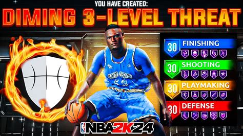 On NBA 2K24, the Current Version of T. . Diming 3 level threat 2k24